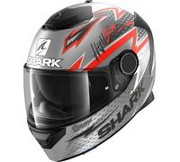 Shark Spartan Adrian Parassol Mat Casque, noir-gris-rouge, taille L pour homme