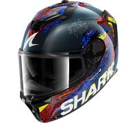 SHARK Casque intégral SPARTAN GT PRO CARBON SPEED-VIB Carbon Bleu Rouge