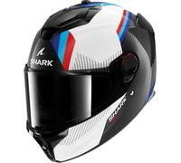 Shark Spartan GT Pro Dokhta Carbon Casque, noir-blanc-bleu, taille S pour homme