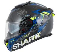 Shark Spartan GT Pro Speed-VIB Casque Intégral Carbone/Bleu M unisex noir