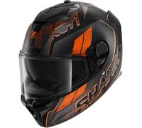 Shark Spartan GT Ryser Casque, noir/orange, Taille XS (53/54)