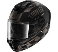 Shark Spartan RS Raceshop Troy Lee, casque intégral XXL Mat Noir/Gris Mat Noir/Gris