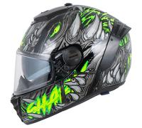 SHARK Casque intégral Spartan RS Shaytan – Noir/Vert/Anthracite – Taille M – pour homme
