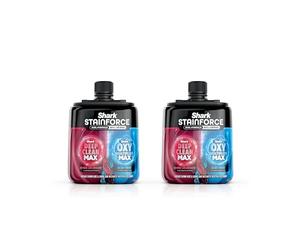 Shark StainForce - Recharge détachante de solution à double formule, lot de 2, pour lutter contre les taches tenaces et éliminer instantanément les odeurs, 2 x 500 ml, XSKBDHXCM500EU