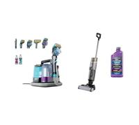 Shark StainStriker HairPro spécial animaux, Aspiration 450 W, PX250EUT + Shark HydroVac Nettoyeur sans Fil sols durs, Brosse roulante antimicrobienne et Solution Multi-Surfaces, WD210EUCP