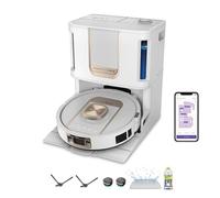 Shark ThermaCharged PowerDetect, Robot aspirateur Laveur AV2900XEEUWH | désinfection 85°C, vidage automatique 60 jours sans sac, Lavage hypersonique. Technologie NeverStuck, 3 h de Nettoyage