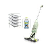 Shark VacMop Aspirateur Balai pulvérisateur sans Fil 2-en-1, 4X tampons jetables, Nettoyant Multi-Surface pour sols de 355 ML, Léger, Moins de 2 kg, Nettoyage sans Entretien, Vert Citron, VM200EUGN