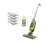 Shark VacMop Balai aspirateur Laveur pulvérisateur sans Fil 2-en-1, 4X tampons jetables, Nettoyant Multi-Surface pour sols de 355 ML, Moins de 2 kg, Nettoyage sans Entretien, Gris Charbon, VM200EU