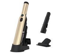 Shark WandVac Aspirateur à Main sans Fil, Embout pour Poils d’Animaux, Suceur Plat avec brossette intégrée, Base de Chargement, Couleur Or, WV201EUGD