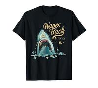 Shark Waves Back Ocean Surf Plage Summer Funny T-Shirt