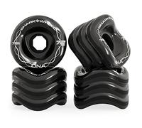 Shark Wheel Lot de 4 Roues 72 mm 78a Longboard Cruising Formule ADN Noir