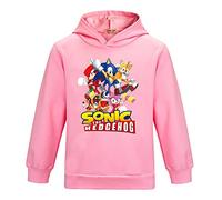 SharkBebe Sweat à Capuche en Coton à Manches Longues pour garçons et Filles, Rose, 9-10 Ans