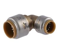 SharkBite Coude réducteur de 90 degrés max 1,9 cm x 1,27 cm, raccord de plomberie en laiton, tuyau PEX, cuivre, CPVC, PE-RT, HDPE, UR274A