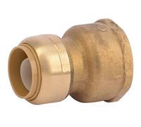 SharkBite U086LFA Adaptateur réducteur poussoir femelle en laiton, lot de 1