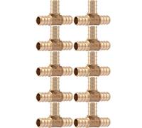 SharkBite UC362LFA10 Lot de 10 raccords cannelés en laiton 1,27 cm