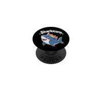 Sharkicorn - Licorne de Requin Mignonne PopSockets PopGrip Adhésif