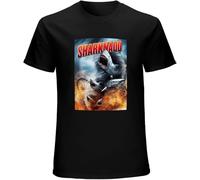 Sharknado Black Mens T-Shirt Graphic Unisex Tee Shirt Manches Courtes(XX-Large)