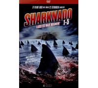 Sharknado partie 1 - 5 + autres films de requins boîte en métal - 4 DVD / NEU...