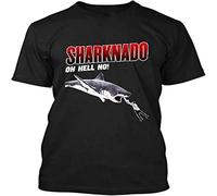 Sharknado Shark Night Horror Cult Enough Said Ian Zering Reid Graphic Printed T-Shirt for Fashion Tee Mens Casual Round Neck T Shirt Black XXL