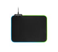 Sharkoon 1337 RGB V2 Gaming Mat Noir 270x360x3mm, surface monochromatique, base antidérapante, rétroéclairage LED, alimentation USB, 235g