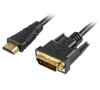 Sharkoon 2m, HDMI/DVI-D Noir