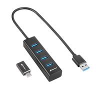 Sharkoon Hub USB 4 ports USB 3.2 Gen 1 en aluminium