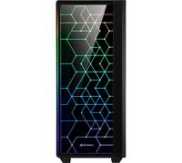 Sharkoon 4044951028153 Sharkoon Gehäuse RGB LIT 100 ATX 1xGlas schwarz