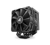 Sharkoon A60 Refroidisseur d'air CPU 12cm, 2 ventilateurs 12cm, 6 caloducs, 500-1800 tr/min, 121.55 m³/h, TDP 260W, sockets Intel/AMD