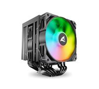 Sharkoon A60 RGB - Refroidisseur d'air CPU 12cm, 500-1800tr/min, 121.55m³/h, 2.9mmH2O, TDP 260W, 6 caloducs, LED RGB, Supports Intel LGA & AMD