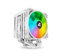 Sharkoon A60 RGB - Refroidisseur d'air CPU 12cm Blanc - PWM 500-1800 tr/min - 121.55 m³/h - 2.9 mmH2O - TDP 260W - Sockets Intel/AMD