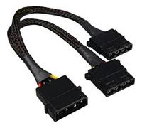 Sharkoon "Adaptateur d''alimentation Y 4P Molex, 0,15 m, Câble en Y"