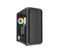 Sharkoon AK2 RGB Midi Tower Noir, ATX/micro ATX/Mini-ITX, 2x3.5", 4x2.5", 7 slots, 2x USB 3.2 Gen1, 1x USB 3.2 Gen2 Type-C, RGB, Ventirad 170mm