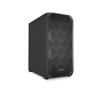 Sharkoon AK3 Midi Tower Noir - Boîtier PC ATX/micro ATX/Mini-ITX, 2x 3.5", 4x 2.5", USB 3.2 Gen 1/Gen 2 Type-A/Type-C, 2x 120mm fans, compatible carte graphique 410mm
