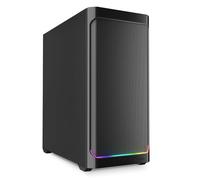 Sharkoon Boîtier PC ATX AK4 – RGB Strip – Noir