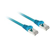 Sharkoon Câble de raccordement SFTP, RJ-45 Cat.7a (Bleu, 10 mètres, Câble brut)