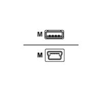Sharkoon - Câble Usb - Usb A 4 Broches, Type A (M) - Mini Usb Type B (M) - 3 M ( Usb / Usb 2.0 ) - Noir