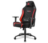 Sharkoon Chaise de Gaming, Acier allié, Noir/Rouge, Normal