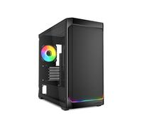 Sharkoon MK4W RGB Strip Micro Tower Noir : Micro ATX/Mini-ITX, 3x120mm avant, 1x120mm arrière, Baies 2x3.5"/3x2.5", USB 3.2 Gen1/Gen2, ARGB, Vitre Trempée