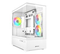 Sharkoon Boîtier PC MK6 RGB Micro-ATX Verre trempé 3 ventilateurs LED RVB 120 mm