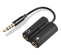 Sharkoon PMP35 - Adaptateur combiné audio TRRS pour casques de jeu (PS4 / Tablettes / Smartphones / Ordinateurs portables) noir