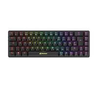 Sharkoon PureWriter W65 Noir, RVB, 2,4 GHz, Connexion sans Fil, Rouge Kailh