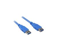 Sharkoon - Rallonge De Câble Usb - Usb A 9 Broches Type A (M) - Usb A 9 Broches Type A (F) - 2 M ( Usb 3.0 ) - Noir