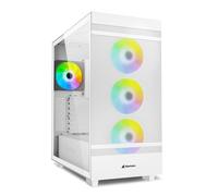 Sharkoon REBEL C50 RGB ATX - Tour complète - PC - Blanc - ATX - micro ATX - Mini-ITX - Métal - Verre trempé - Multi