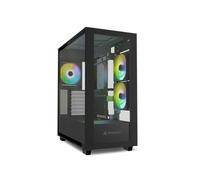 Sharkoon Rebel C60 Midi Tower Noir - Acier/Verre Trempé - ATX/micro ATX/Mini-ITX - 3x120mm, 1x120mm - USB 3.2 Gen 1/Gen 2 Type-A/Type-C