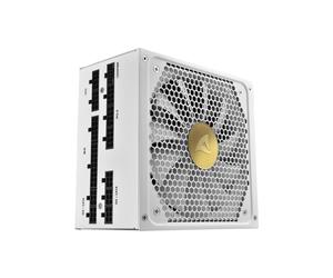 Sharkoon Rebel P30 Gold 1000W, ATX 3.0, 80 PLUS Gold, Entièrement Modulaire, Ventilateur 135mm, Blanc, Protection Surchauffe/Surtension/CC
