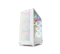 Sharkoon REV300 Tower Blanc - Boîtier PC ATX/EATX/microATX/Mini-ITX, 3x140mm avant, 3x120mm arrière, Verre trempé, USB 3.2 Gen 1/Gen 2