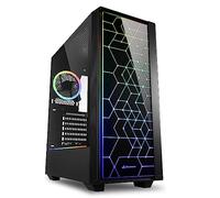 Sharkoon Boîtier PC RGB LIT 100 – Midi Tower – Noir