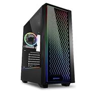Sharkoon Boîtier PC RGB LIT 200 – Moyen tour – Noir