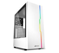 Sharkoon Boîtier midi tower RGB Slider – RGB – Blanc
