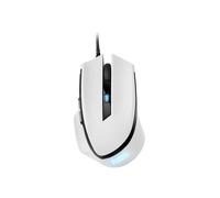 Sharkoon SHARK Force II Souris Optique USB Type-A 4200 DPI, 6 Boutons Programmables, Droitier, Blanc, Rétroéclairage, Câble 1.8m, Taux de Rapport 1000Hz